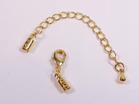 סט סגירה לתכשיט סופית 4 מ"מ ציפוי Gold Plated - דוארט | DoArt