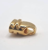 סופית שטוחה יצוקה להדבקה 4 מ"מ ציפוי Gold Plated - דוארט | DoArt