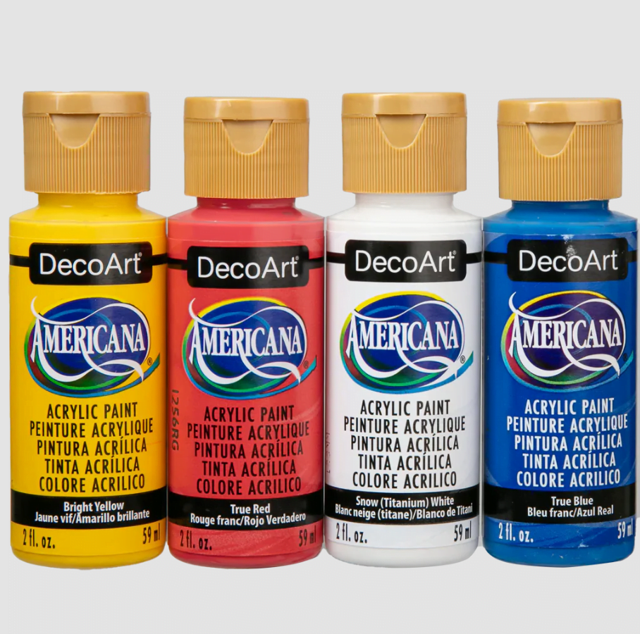 סט 4 צבעי אמריקנה - Primary DASK418 - דוארט | DoArt