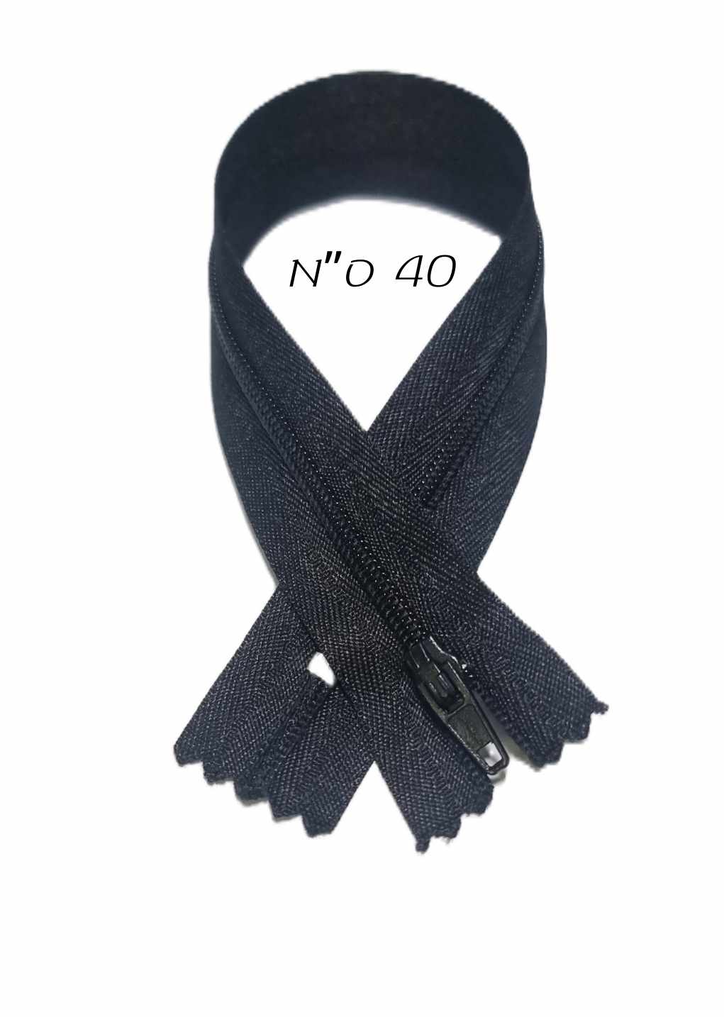 רוכסן רגיל שחור - 40 ס"מ - דוארט | DoArt