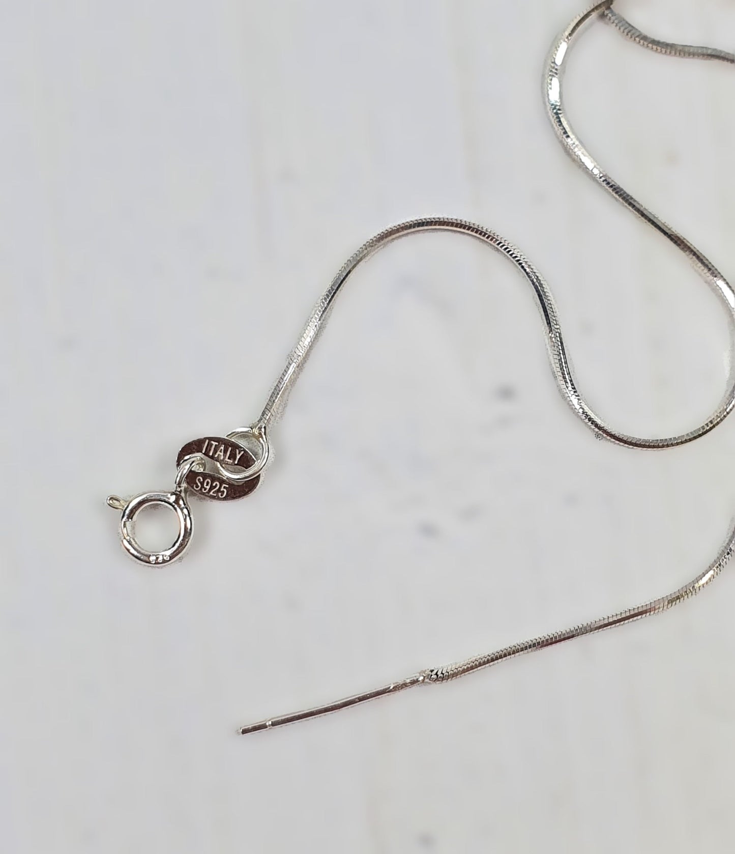 שרשרת נחש להכנה עצמית 40 ס"מ Silver 925 - דוארט | DoArt