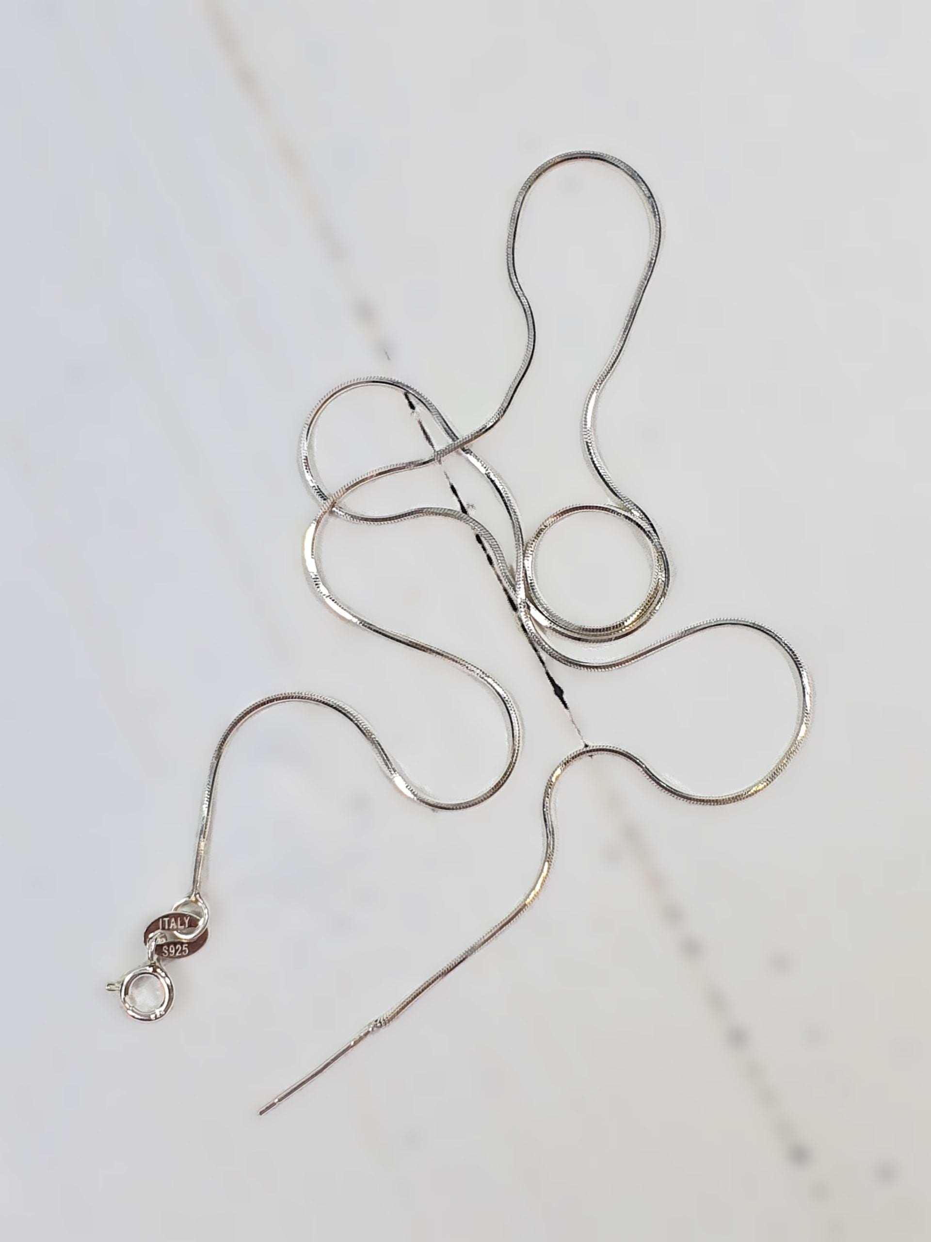 שרשרת נחש להכנה עצמית 40 ס"מ Silver 925 - דוארט | DoArt