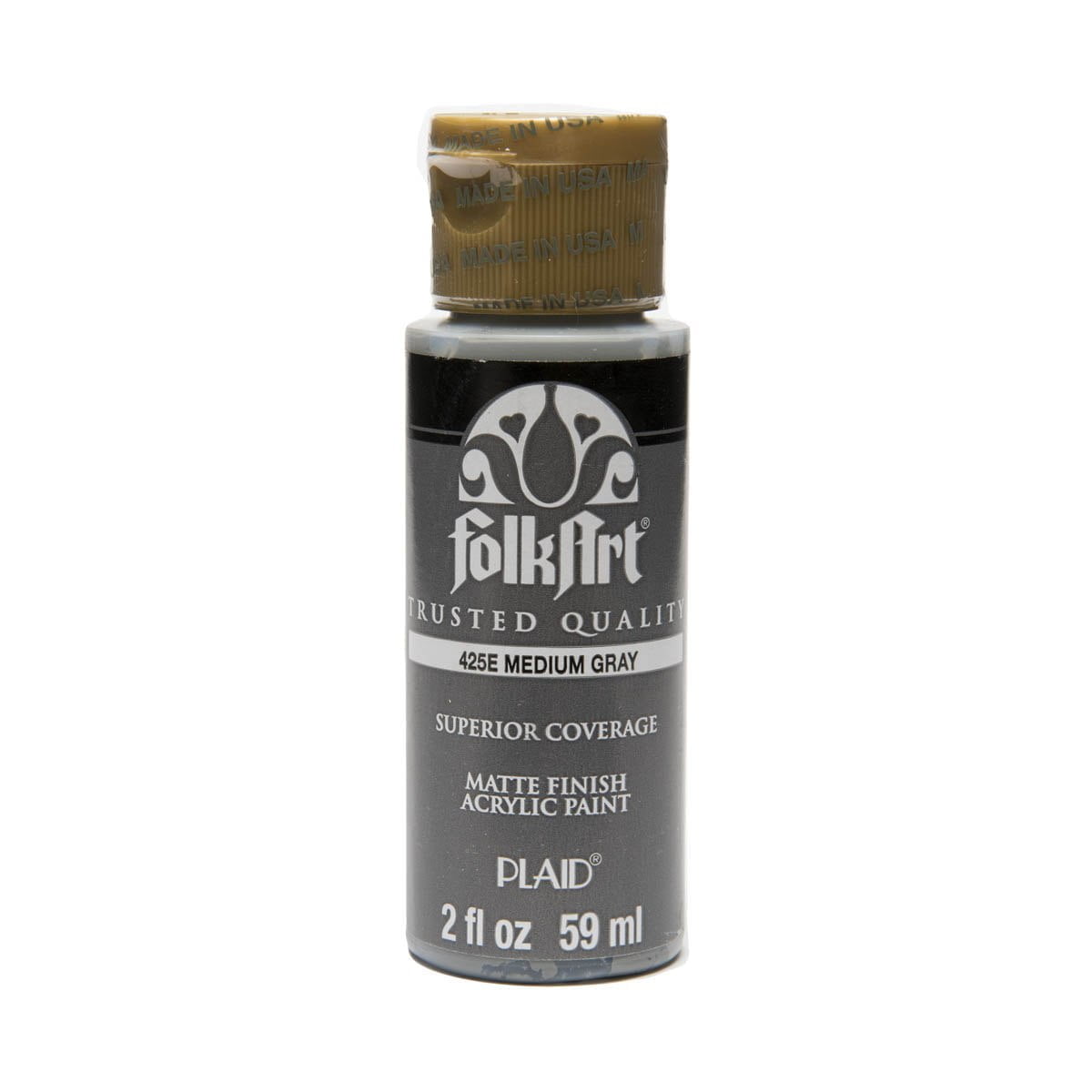 צבע אקרילי פולקארט 425 MEDIUM GRAY - דוארט | DoArt