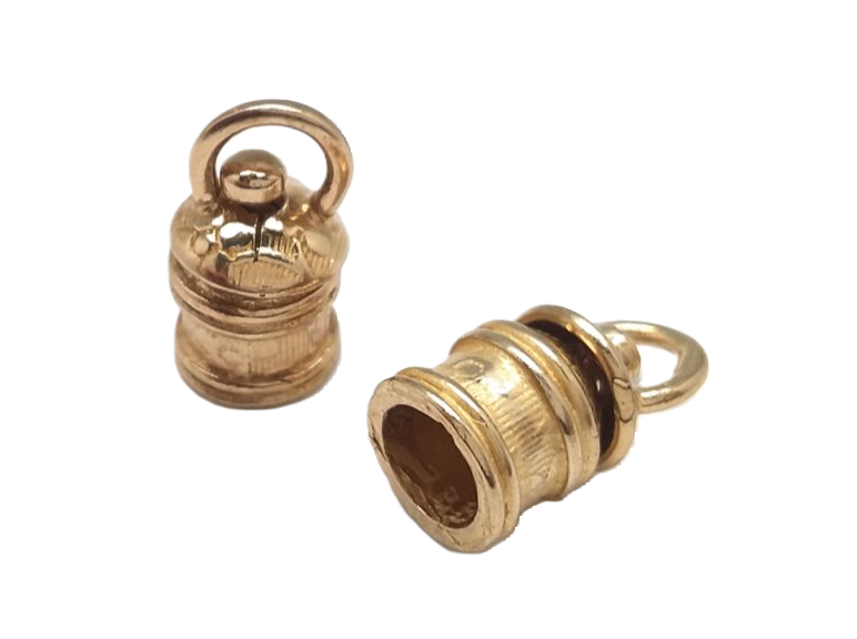 סופית הדבקה ניט מסתובב 5 מ"מ פליז ללא ציפוי - דוארט | DoArt