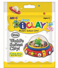 חימר קל גוון לבן - 50 גרם AMOS I-CLAY - דוארט | DoArt
