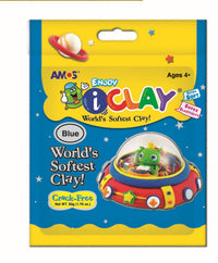 חימר קל גוון כחול - 50 גרם AMOS I-CLAY - דוארט | DoArt
