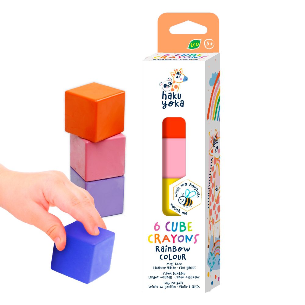 6 צבעי קוביות ג'מבו - גווני קשת AVENIR Haku Yoka - דוארט | DoArt
