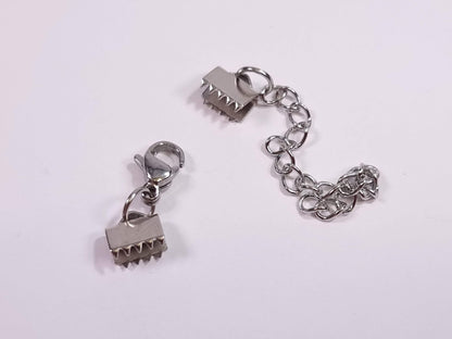 סט סגירה לתכשיט תנין 6 מ"מ Stainless Steel - דוארט | DoArt