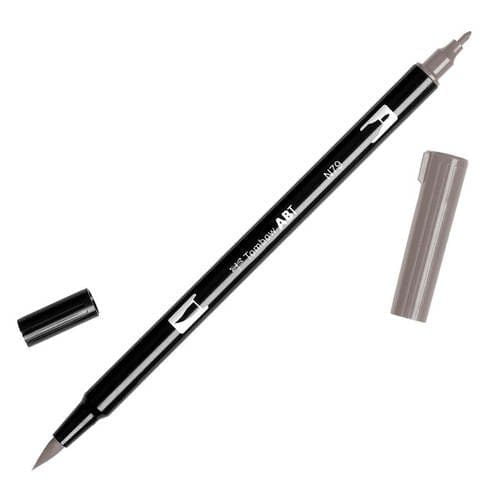 טומבו ABT טוש מכחול דו צדדי - TOMBOW WARM GRAY2 N79 - דוארט | DoArt