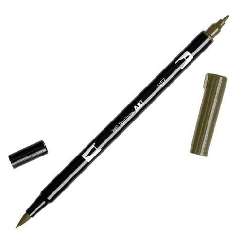 טומבו ABT טוש מכחול דו צדדי -TOMBOW WARM GRAY5 N57 - דוארט | DoArt