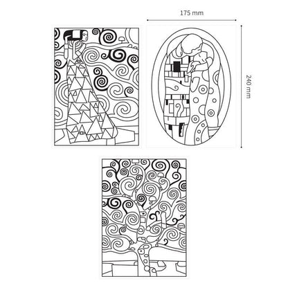 קיט צבעי חלון מדבקות גוסטב קלימט AMOS GUSTAV CLIMT - דוארט | DoArt