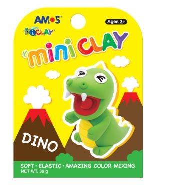ערכת מיני חימר קל - דינוזאור AMOS I-CLAY - דוארט | DoArt