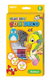 קיט צבעי חלון לוכדי שמש - חיות Amos Sun Deco - דוארט | DoArt