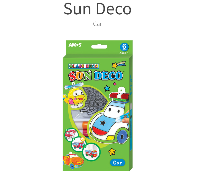 קיט צבעי חלון לוכדי שמש - מכוניות Amos Sun Deco - דוארט | DoArt