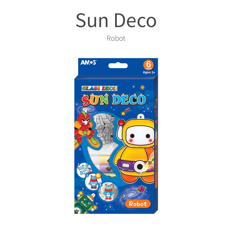 קיט צבעי חלון לוכדי שמש - רובוטים Amos Sun Deco - דוארט | DoArt