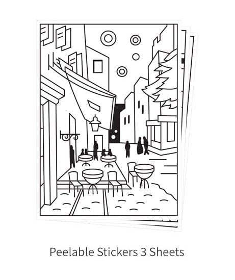 קיט צבעי חלון מדבקות ואן גוך AMOS VAN GOGH - דוארט | DoArt