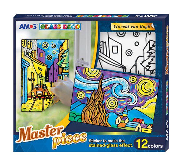 קיט צבעי חלון מדבקות ואן גוך AMOS VAN GOGH - דוארט | DoArt