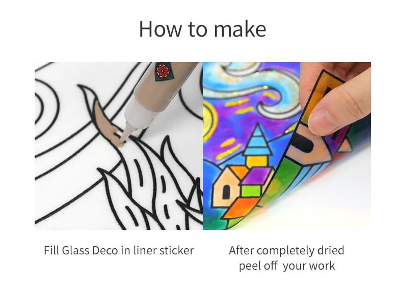 קיט צבעי חלון מדבקות ואן גוך AMOS VAN GOGH - דוארט | DoArt