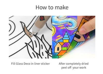 קיט צבעי חלון מדבקות ואן גוך AMOS VAN GOGH - דוארט | DoArt