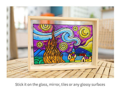 קיט צבעי חלון מדבקות ואן גוך AMOS VAN GOGH - דוארט | DoArt