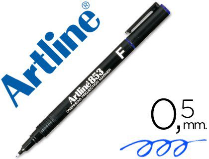טוש שקפים ARTLINE 853 - כחול F - דוארט | DoArt