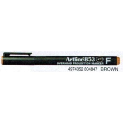 טוש שקפים ARTLINE 853 - חום F - דוארט | DoArt