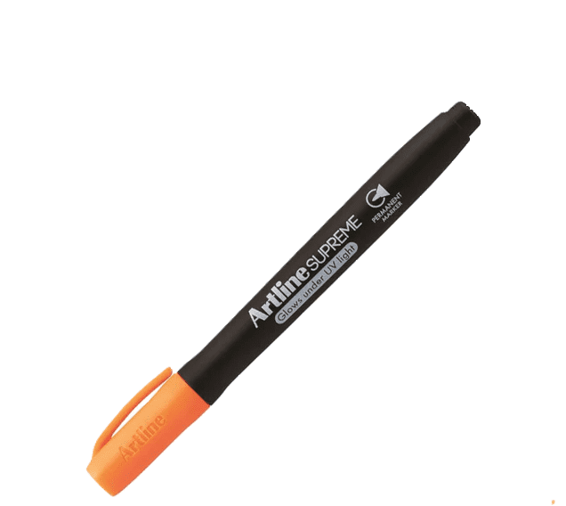 טוש פרמננטי ARTLINE SUPREME - כתום UV GLOW - דוארט | DoArt