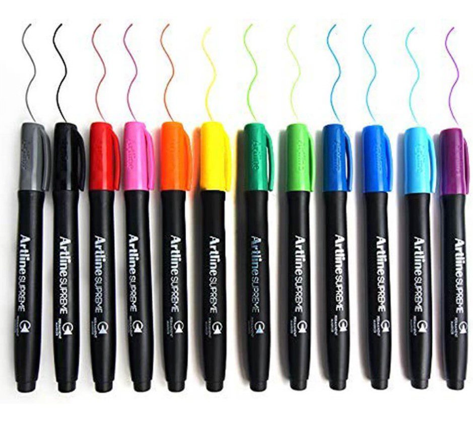 טוש פרמננטי ARTLINE SUPREME - צהוב UV GLOW - דוארט | DoArt