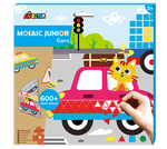 ערכת פסיפס מדבקות סטיקי מוזאיקס ג'וניור - מכוניות AVENIR
