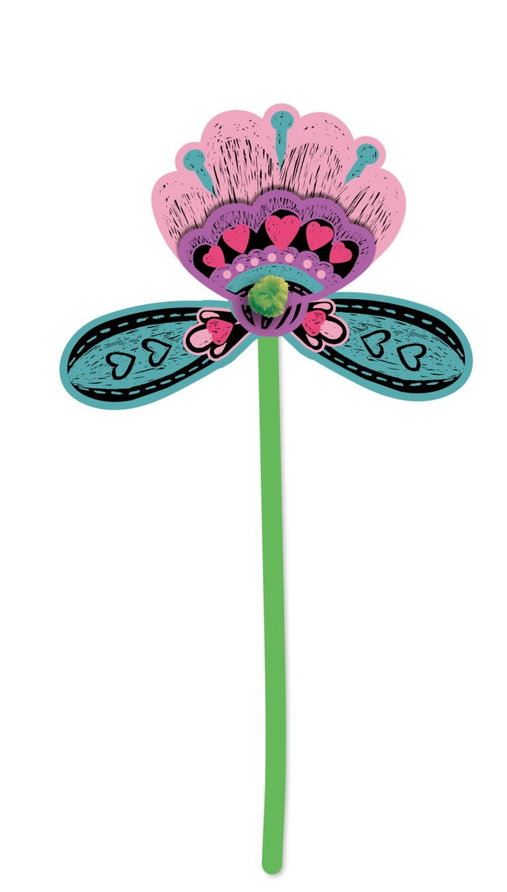 ערכת סקראצ' להכנת זר - פרחים AVENIR