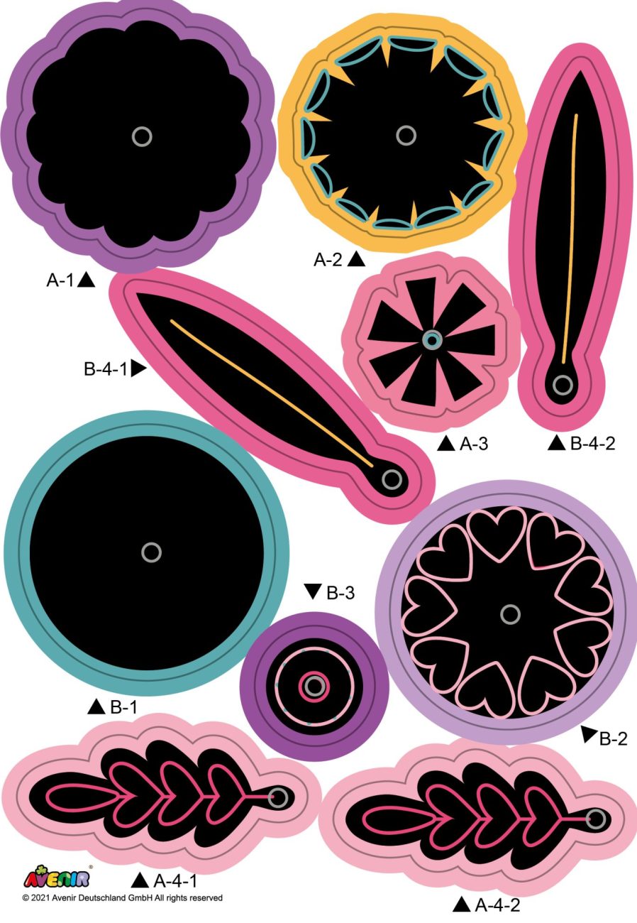 ערכת סקראצ' להכנת זר - פרחים AVENIR