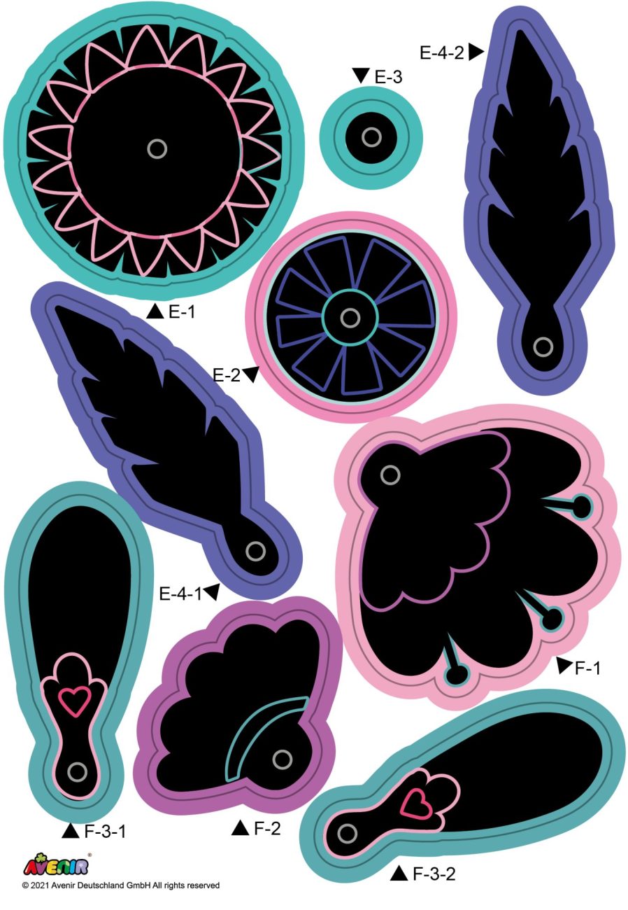 ערכת סקראצ' להכנת זר - פרחים AVENIR