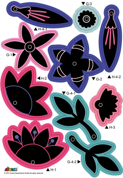 ערכת סקראצ' להכנת זר - פרחים AVENIR