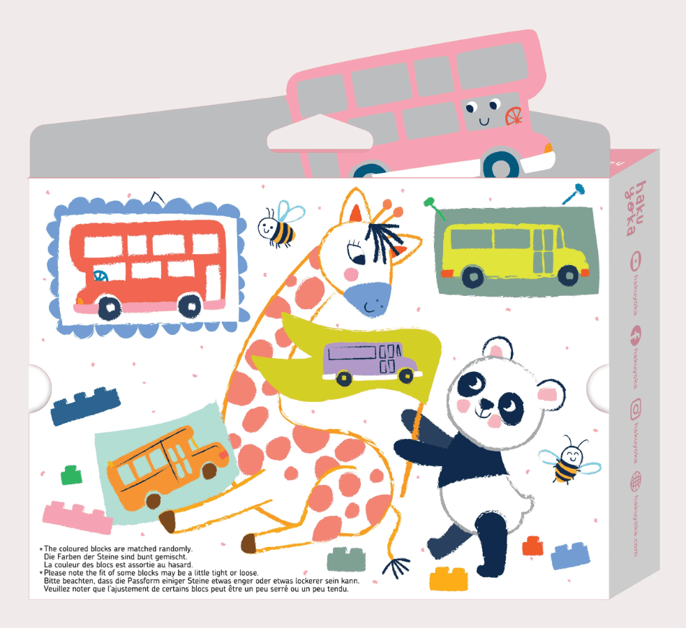 צבעי קריון קוביות בניה - אוטובוס AVENIR Haku Yoka - דוארט | DoArt