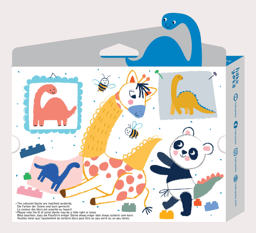 צבעי קריון קוביות בניה - ברוכזאורוס AVENIR Haku Yoka - דוארט | DoArt