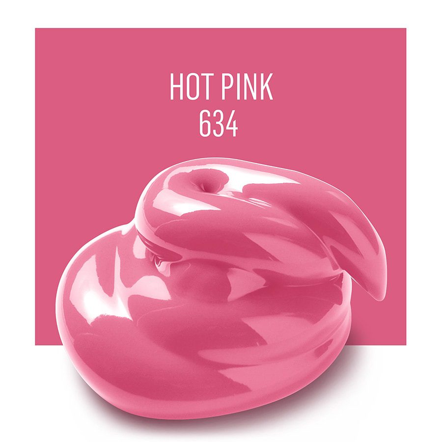 צבע אקרילי פולקארט HOT PINK 634 - דוארט | DoArt