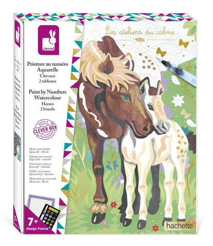 צביעה לפי מספרים - סוסים Janod - דוארט | DoArt