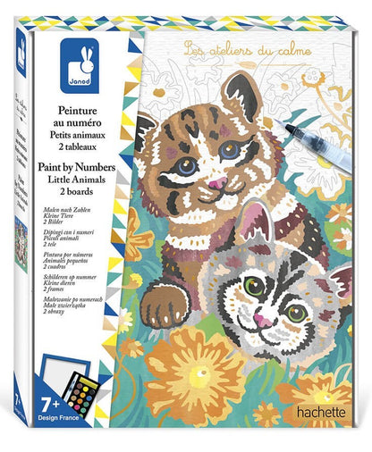 צביעה לפי מספרים - כלבים וחתולים Janod - דוארט | DoArt