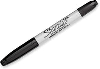 טוש שרפי דו צדדי ultra fine - fine שחור SHARPIE - דוארט | DoArt