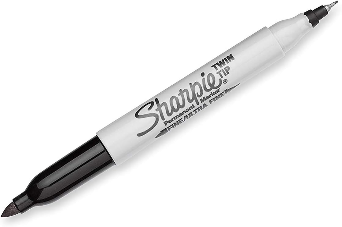 טוש שרפי דו צדדי ultra fine - fine שחור SHARPIE - דוארט | DoArt