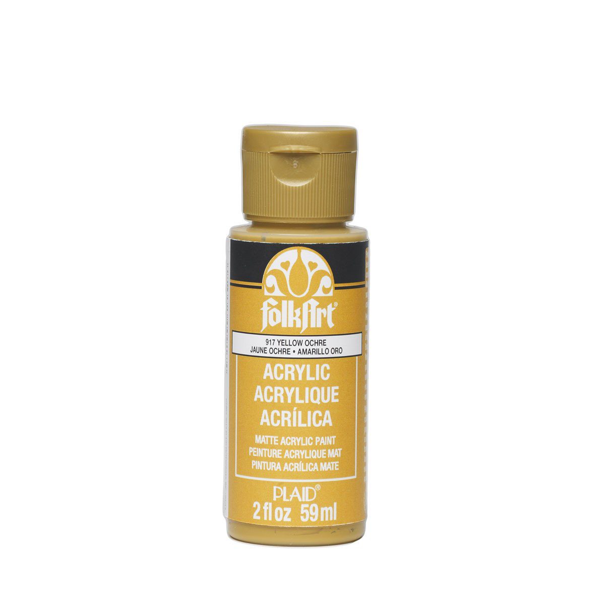 צבע אקרילי פולקארט YELLOW OCHRE 917 - דוארט | DoArt