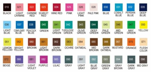 ZIG CLEAN COLOR טוש מכחול - סט 48 - דוארט | DoArt