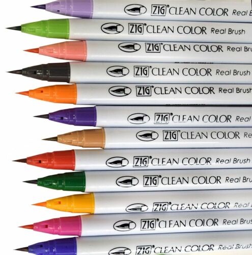 ZIG CLEAN COLOR טוש מכחול - סט 48 - דוארט | DoArt