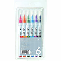 ZIG CLEAN COLOR טוש מכחול - סט 6 - דוארט | DoArt