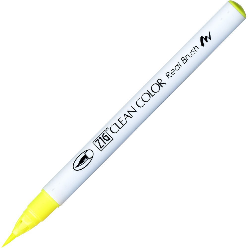 ZIG CLEAN COLOR טוש מכחול Fluorescent Yellow 1 - דוארט | DoArt