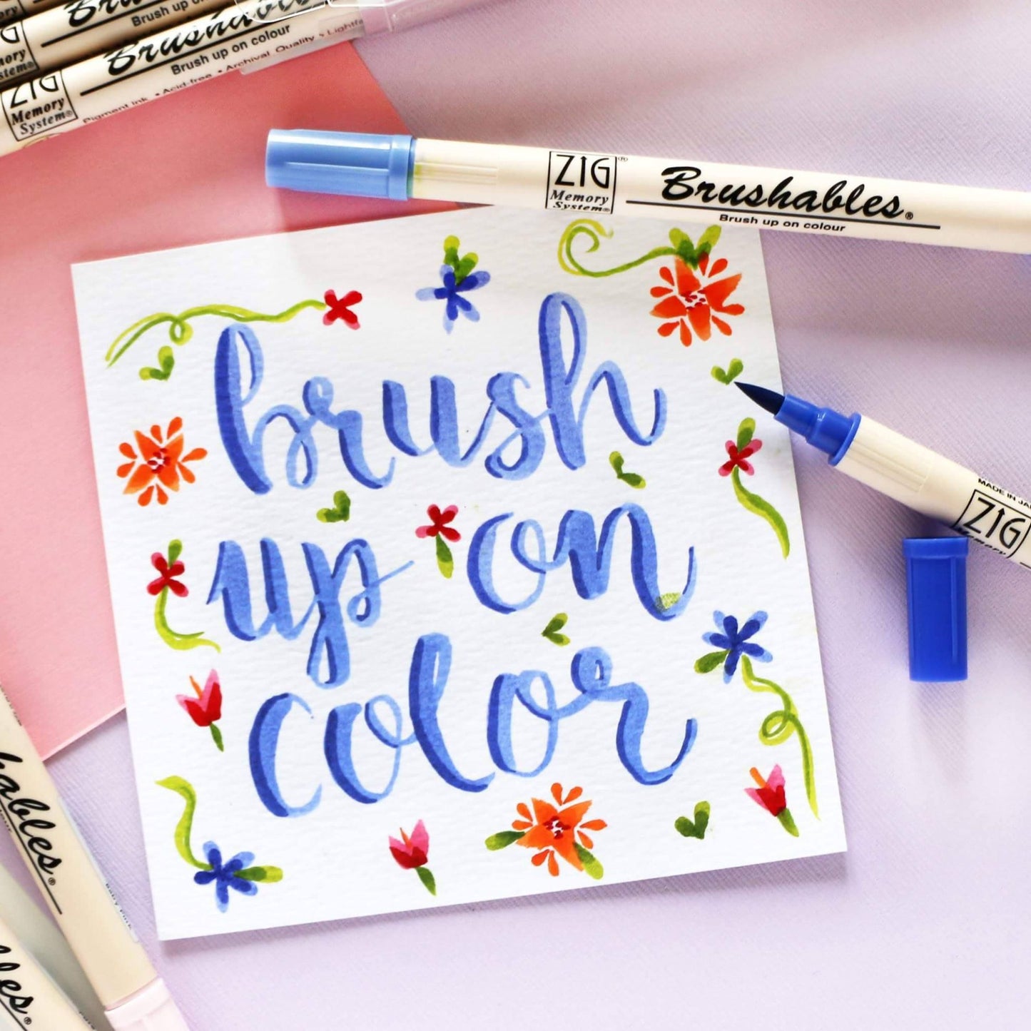 ZIG CLEAN COLOR טוש מכחול GREEN GRAY 403 - דוארט | DoArt