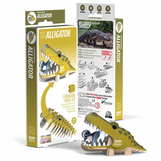 יוגי הרכבה 3D - אליגטור 043 - דוארט | DoArt