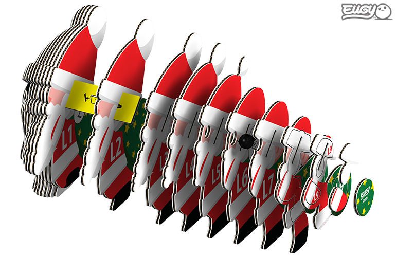 ערכת יוגי הרכבה 3D - סנטה 055 - דוארט | DoArt