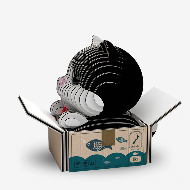 ערכת יוגי הרכבה 3D - חתול טוקסידו 089 - דוארט | DoArt