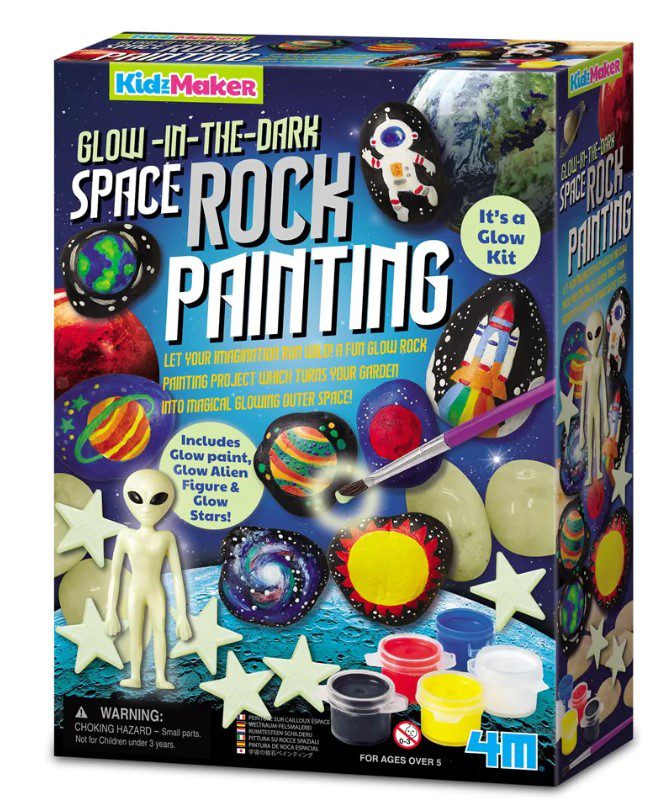 ציור על סלעי החלל החיצון - זוהר בחושך 4M - דוארט | DoArt